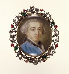 Portrait Miniature of Richard Milles by Pompeo Girolamo Batoni